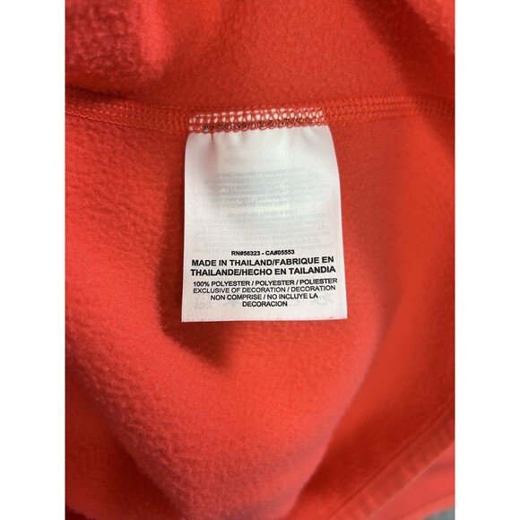 Nike Hoodie Women's Large Coral Red Dri Fit Fleece Training Swoosh Sweatshirt - Picture 10 of 11